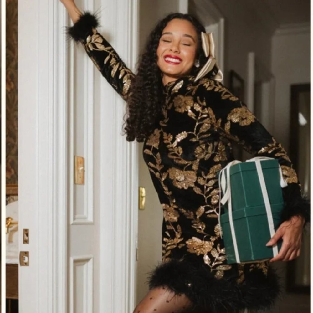 🏷️ NWT Ivy City Co. Zarah Dress - Size Medium (Holiday Christmas)